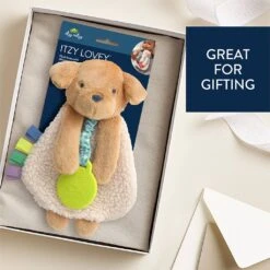 Itzy Friends Lovey™ Plush - Puppy | Itzy Ritzy(New Puppy Itzy Friends Lovey Plush) -Curious Bear Toys itzy ritzy baby plush itzy friends lovey plush puppy 41013849292996
