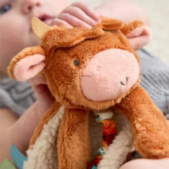 Highland Cow Itzy Friends Lovey Plush(New Highland Cow Itzy Friends Lovey Plush) -Curious Bear Toys itzy ritzy teether new highland cow itzy friends lovey plush 37897356280004