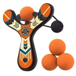 Mischief Maker® Slingshot | Mighty Fun(Mischief Maker® Slingshot Racing Mighty Fun) -Curious Bear Toys kids slingshot classic orange hero 2048 dedd7375 1142 4f16 a9f6 e4cb05260a2a