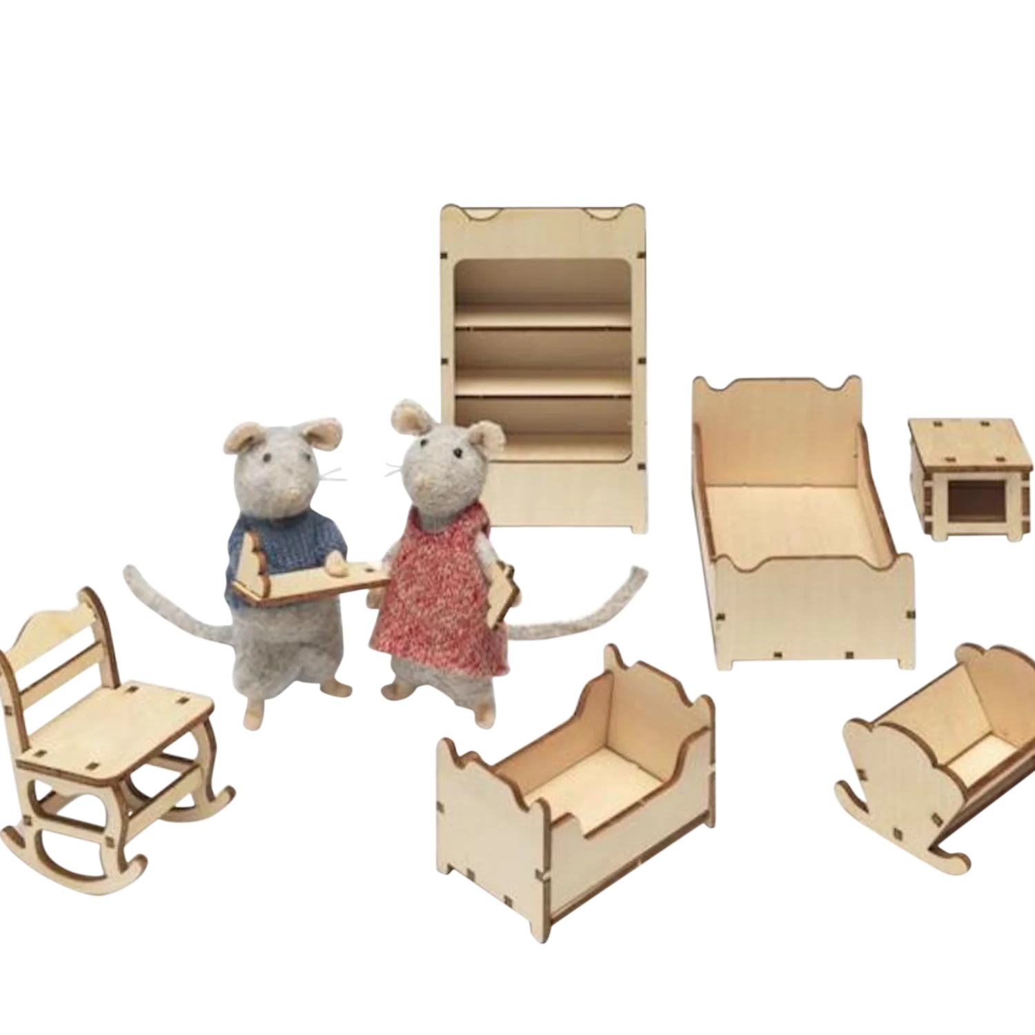Furniture Kit - Kid's Room | The Mouse Mansion(Furniture kit kids room) Dam Furniture Kit - Kid's Room | The Mouse Mansion(Furniture Kit Kids Room) -Curious Bear Toys kidsroom2