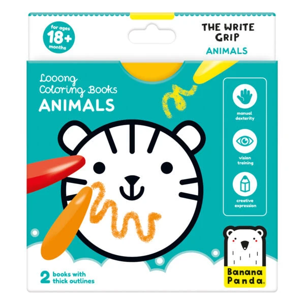 Looong Coloring Books | Banana Panda(Looong coloring books) Looong Coloring Books | Banana Panda(Looong Coloring Books) -Curious Bear Toys long animals