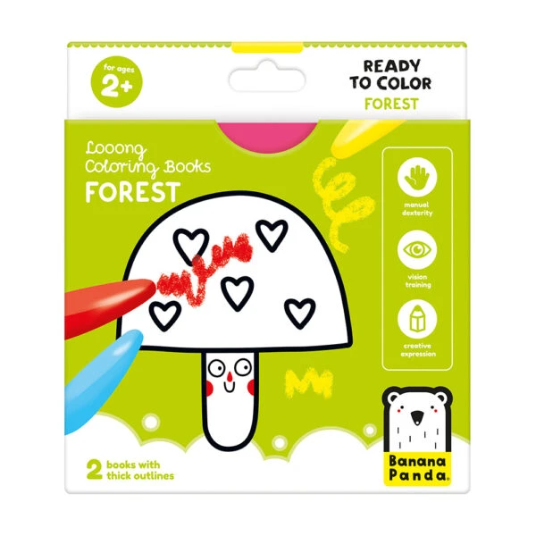 Looong Coloring Books | Banana Panda(Looong coloring books) Looong Coloring Books | Banana Panda(Looong Coloring Books) -Curious Bear Toys long forest