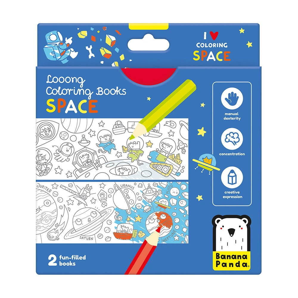 Looong Coloring Books | Banana Panda(Looong coloring books) Looong Coloring Books | Banana Panda(Looong Coloring Books) -Curious Bear Toys long space