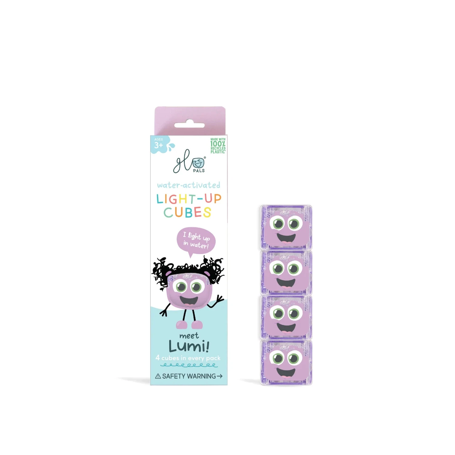 Lumi Light Up Cubes - NEXT GEN | Glo Pals(Purple glo pals 4 pack lumi next gen) Lumi Light Up Cubes - NEXT GEN | Glo Pals(Purple Glo Pals 4 Pack Lumi Next Gen) -Curious Bear Toys lumi.glopals
