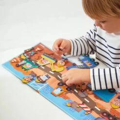 Magnéti'stories Construction Site | Janod(Magnetistories The Construction Site Janod) 3 Magnéti'stories Construction Site | Janod(Magnetistories The Construction Site Janod) -Curious Bear Toys magneti stories the construction site 1