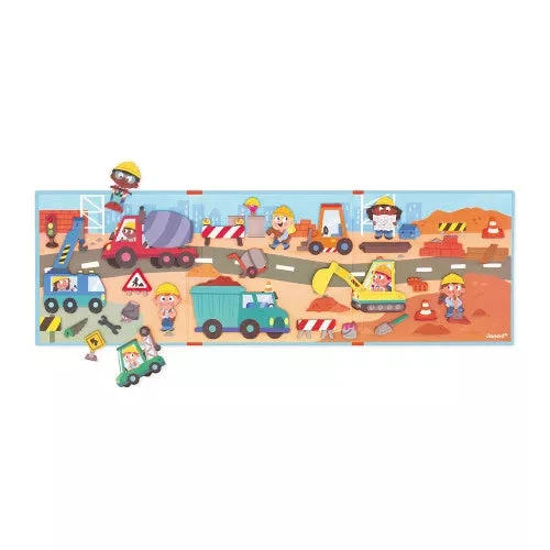 Magnéti'stories Construction Site | Janod(Magnetistories the construction site janod) Magnéti'stories Construction Site | Janod(Magnetistories The Construction Site Janod) -Curious Bear Toys magneti stories the construction site 3