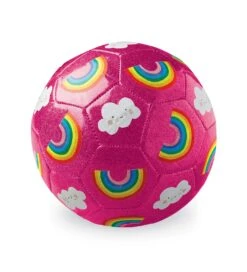 Size 3 Soccer Ball - Glitter Rainbow | Crocodile Creek(Size 3 Soccer Ball Glitter Rainbow Crocodile Creek)