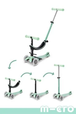 Micro Mini2Grow Magic LED Scooter - Mint - LOCAL PICK UP ONLY(Micro Mini2grow Magic Led Scooter Mint Local Pick Up Only)