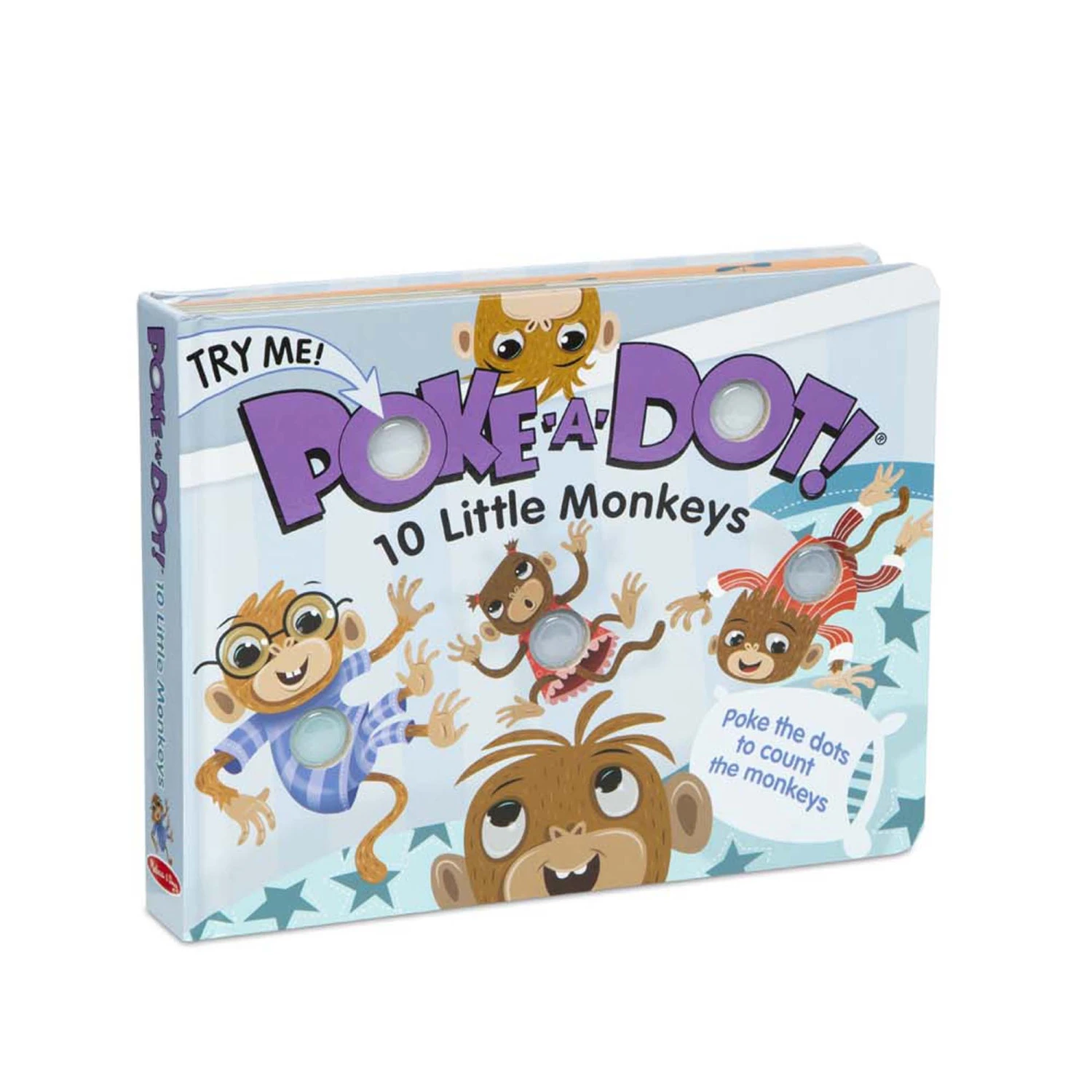 Poke-A-Dot: 10 Little Monkeys Board Book | Melissa & Doug(Poke a dot 10 little monkeys) Poke-A-Dot: 10 Little Monkeys Board Book | Melissa & Doug(Poke A Dot 10 Little Monkeys) -Curious Bear Toys monkeys 1
