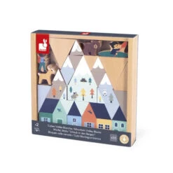Mountain Valley Wooden Blocks Set - 35 Pc - Cross Roads | Janod(Mountain Valley 35 Wooden Blocks Set Cross Roads Janod) -Curious Bear Toys mountain valley 35 wooden blocks set cross roads 5
