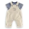 12" T-Shirt And Ecru Overalls - Loire Riverside | Corolle(12 T Shirt And Ecru Overalls Loire Riverside Corolle) -Curious Bear Toys overalls