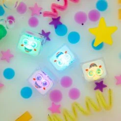 Party Pal Light Up Cubes - NEXT GEN | Glo Pals(Multicolored Glo Pal 4 Pack Party Pal Next Gen) -Curious Bear Toys party.pals14