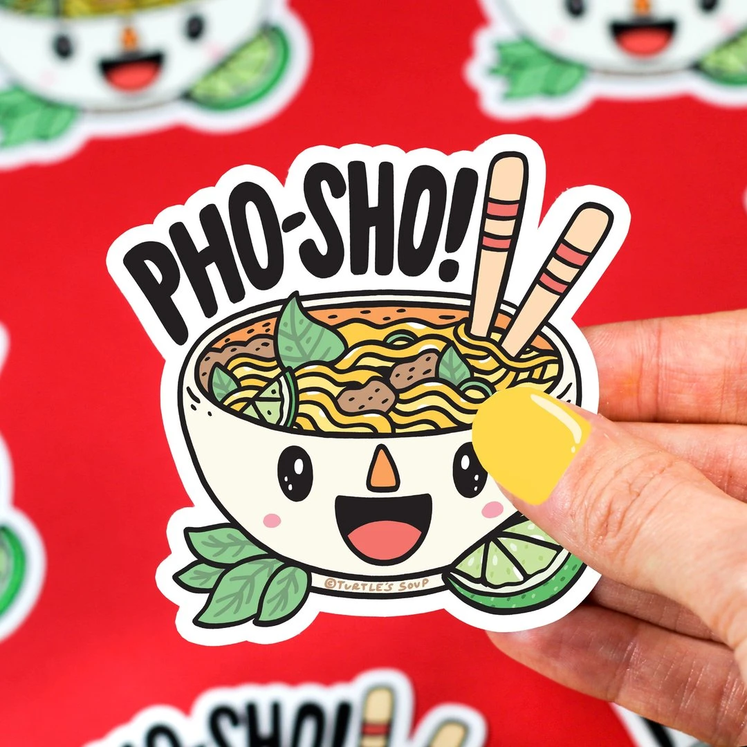 Pho Sho Vinyl Sticker | Turtle's Soup(Pho sho vinyl sticker) Pho Sho Vinyl Sticker | Turtle's Soup(Pho Sho Vinyl Sticker) -Curious Bear Toys pho sho
