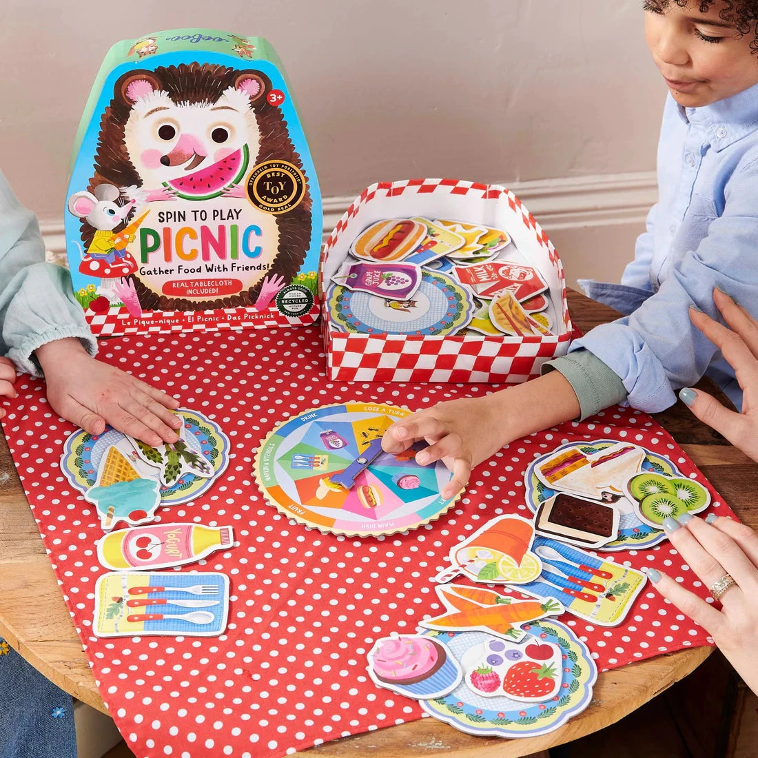 Spin to Play Picnic | eeBoo(Spin to play picnic eeboo) Spin To Play Picnic | EeBoo(Spin To Play Picnic Eeboo) -Curious Bear Toys picnic