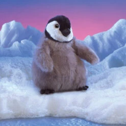 Baby Emperor Penguin Hand Puppet | Folkmanis(Baby Emperor Penguin Hand Puppet Folkmanis) -Curious Bear Toys prd4 mn 000499