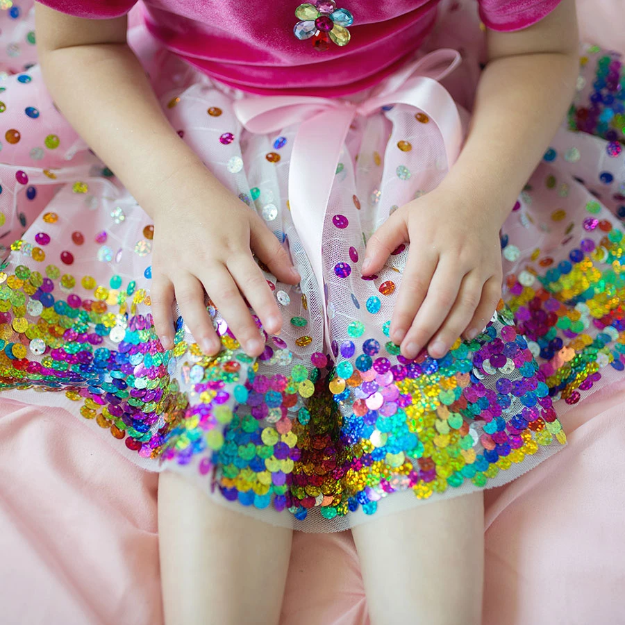 Party Fun Sequin Skirt | Great Pretenders(Party fun sequin skirt) Party Fun Sequin Skirt | Great Pretenders(Party Fun Sequin Skirt) -Curious Bear Toys sequins skirt 2