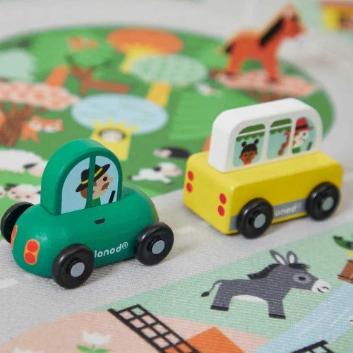 Wooden Countryside Car - Cross Roads | Janod(Wooden countryside car cross roads janod) Wooden Countryside Car - Cross Roads | Janod(Wooden Countryside Car Cross Roads Janod) -Curious Bear Toys wooden countryside car cross roads 1