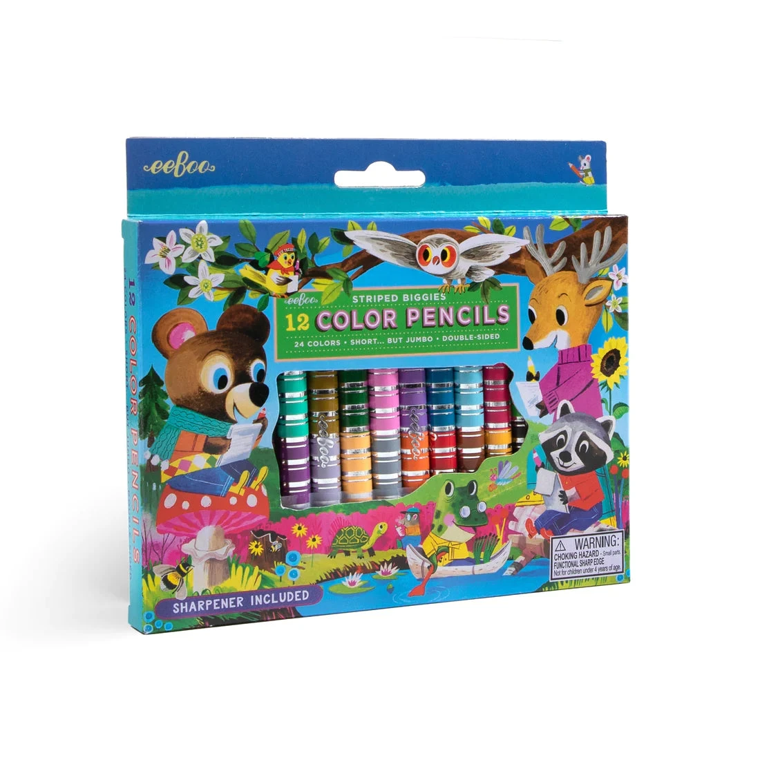 Woodland Friends 12 Biggie Color Pencils | eeBoo(Woodland friends 12 biggie color pencils eeboo) Woodland Friends 12 Biggie Color Pencils | EeBoo(Woodland Friends 12 Biggie Color Pencils Eeboo) -Curious Bear Toys woodlandpencil